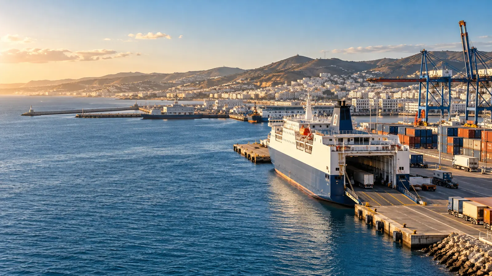 Mediterranean freight port